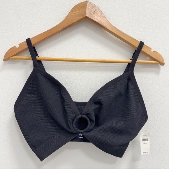 aerie Other - NWT Aerie Seamless Ring Detail Black Bra Womens XL